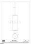 Gessi Ingranaggio-Anello Туалетный ершик напольный, композит белый 63743-716, Gold Br. PVD
