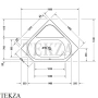 Duravit D-Code Ванна встраиваемая угловая 700137000000000, акрил, белый глянец