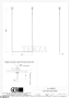 Gessi Goccia Потолочный полотенцедержатель 60 см 38143-791, Deep Bronze Br. PVD