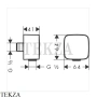 Hansgrohe Fixfit Шланговое подсоединение с клапаном обратного тока 26457700, белый матовый
