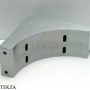 Flaminia Twin Set кронштейн для угловой установки раковины 52 см, нержавеющая сталь Brush матовый