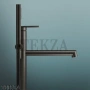 Gessi INGRANAGGIO Смеситель для раковины длинный излив, внешняя часть 63583-707, Black Metal Brushed
