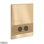 Gessi Pelle Tresse Клавиша смыва для инсталляции Viega prevista, 78821-726, Warm Bronze Br. PVD