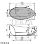 Villeroy & Boch AVEO Ванна отдельностоящая бесшовная UBQ194AVE9W1V-01, Quaryl, белый глянец