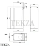 KOS LAB 03 Раковина свободностоящая, слив в пол Cristalplant® 7L031BI, белый матовый