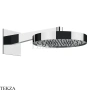 Gessi Incastri Верхняя лейка D30 с кронштейном из стены 63068-031, хром глянец