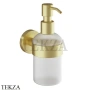 Aqueduto PONTO Дозатор для мыла настенный, стекло матовое PON0450, Шлифованное золото