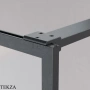 Radaway Modo F II Душевая перегородка 100 см, универсальная, 10409104-92-01, брашированная оружейная сталь