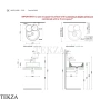 Flaminia Taki раковина накладная с тремя чашами 45×52,5×32,9 см, белый глянец