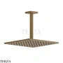 Gessi RILIEVO Потолочная душевая лейка с кронштейном 59155-791, Deep Bronze Brushed PVD