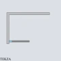 Radaway Idea PNJ Frame Шторка на ванну одностворчатая поворотная 80 см, 10001080-54-56, черный матовый