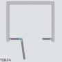 Radaway Torrenta DWJS Комплект неподвижных стенок душевой двери 2×42 см, 1320420-01-01, хром глянец