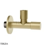 Gessi Запорный клапан с фильтром, левостороннее закрытие 01432-727, шампань Brushed