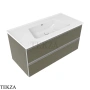 Flaminia Bloom тумба подвесная Cubika без раковины 105×50×50 см, 2 ящика, зелёный Verde Palude матовый