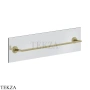 Gessi INGRANAGGIO Полотенцедержатель для крепления на стекло, 60 см 63928-727, Brushed Brass PVD