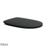 Flaminia Madre сиденье с крышкой Slim с микролифтом 36,5×47×3,5 см, чёрный Carbone матовый