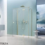 Radaway Essenza KDJ+S Душевая дверь 120 см, правая, 1385024-98-01R, брашированное светлое золото