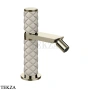 Gessi Pelle Tresse Смеситель для биде, с донным клапаном Stop&Go, 78267-433, Crème/ Nickel PVD