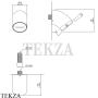 CEA FREE IDEAS Верхняя душевая лейка регулируемая, FRE159, нержавеющая сталь
