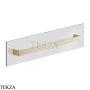 Gessi Rettangolo Полотенцедержатель для крепления на стекло, 60 см 20965-727, Brushed Brass PVD