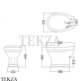 Devon&Devon Classica Биде напольное, 1 отверстие IBBID1FCL, белый глянец (снято с производства)