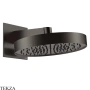 Gessi Incastri Верхняя лейка D30 с кронштейном из стены 63049-707, black хром Brush