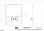 Gessi Клавиша смыва для инсталляции Geberit omega 12 56415-845, бронза Dark Brush