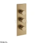 Gessi Incastri Термостат для душа 2 потока, внешняя часть 75314-726, бронза Brushed