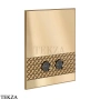 Gessi Pelle Tresse Клавиша смыва для инсталляции Viega prevista, 78821-791, Deep Bronze Brushed PVD