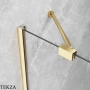 Radaway Essenza KDJ+S Душевая дверь 120 см, правая, 1385024-09-01R, золото глянец