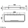 Keuco PLAN Корзинка для душа 14958010051, черный-хром