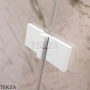 Radaway Essenza Pro PND II Шторка на ванну двустворчатая с одной подвижной створкой 130 см, открывание налево, 10102130-04-01L, белый матовый