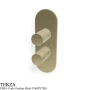 FIMA Carlo Frattini Slide Термостат для душа, 2-3 потока, внешняя часть F5809X7HS, шампань Brushed