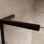 Radaway Essenza 8 SL PND II Шторка на ванну распашная с неподвижным сегментом 110 см, открывание направо, 10500110-54-01R, черный матовый