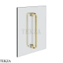 Gessi Perle Полотенцедержатель для крепления на стекло, 20 см 74630-727, шампань Brushed