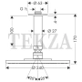 Hansgrohe Raindance S 240 Air 1jet Верхний душ с потолочным держателем 27477000, хром глянец