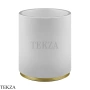 Gessi ANELLO Корзина для мусора, композит белый 45590-716, Gold Br. PVD