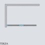 Radaway Nes 8 PND II Шторка на ванну двустворчатая 140 см, правая R, 10088140-54-01R, черный матовый