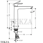 Hansgrohe Talis E Смеситель для раковины высокий, с донным клапаном 71716700, белый матовый