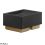 Gessi Rettangolo Мыльница настольная, композит черный 20826-791, Deep Bronze Brushed PVD