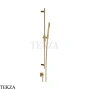 Gessi Inverso Diamantato Штанга в комплекте с душевой лейкой и выводом 73641-727, Brushed Brass PVD