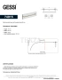 Gessi Perle Полотенцедержатель для крепления на стекло, 60 см 74915-761, бронза Coffee