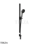 Gessi Haute Culture Shower Штанга в комплекте с душевой лейкой и выводом для воды 57142-706, black хром глянец