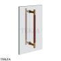 Gessi Pelle Tresse Полотенцедержатель для крепления на стекло, 45 см 78732-430, Red Cherry/ Warm Bronze PVD