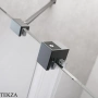 Radaway Furo Walk-in Душевая дверь 53,8 см, правая, 10106538-92-01R, брашированная оружейная сталь