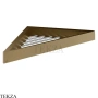 Gessi Rettangolo Угловая решетка-полка в душевую зону 20861-791, Deep Bronze Brushed PVD