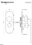 FIMA Carlo Frattini SO Термостат для душа, 2-3 потока, внешняя часть F3189X7BS, white matt