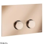 Gessi Incastri Клавиша смыва для инсталляции Tece profil octa 2 75617-030, медь глянец
