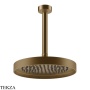 Gessi Inverso Diamantato Верхняя лейка D25,0 см с кронштейном под размер 63653-791, Deep Bronze Brushed PVD