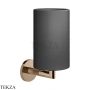 Gessi ANELLO Стакан настенный, композит черный 63708-030, Copper PVD